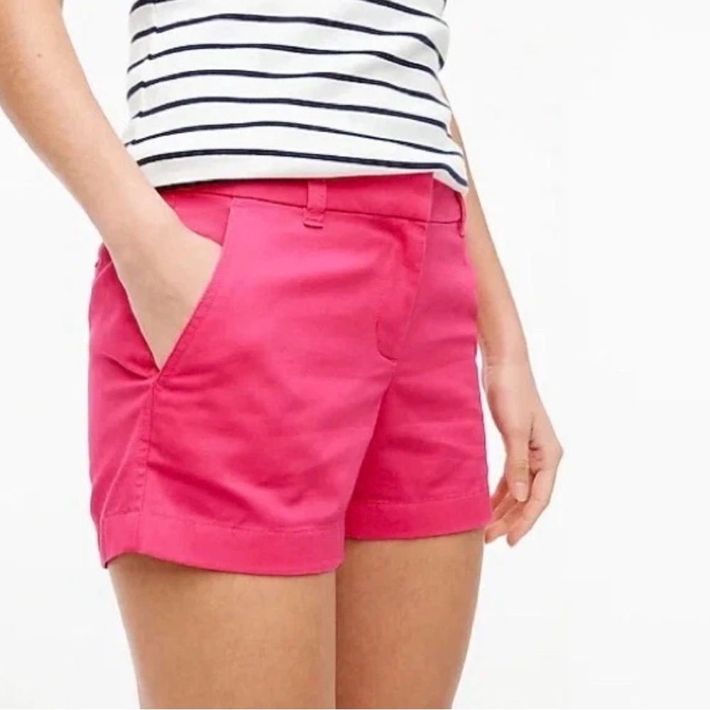 J. Crew Chino Magenta Pink Broken-In shorts